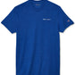 Champion Men's Powerblend Slim Fit Embroidered Logo T-Shirt Blue Size Medium