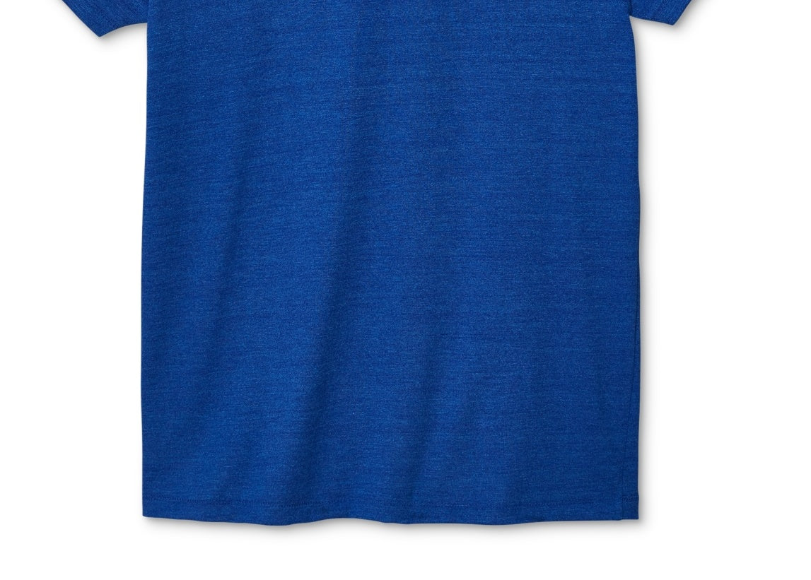 Champion Men's Powerblend Slim Fit Embroidered Logo T-Shirt Blue Size Large