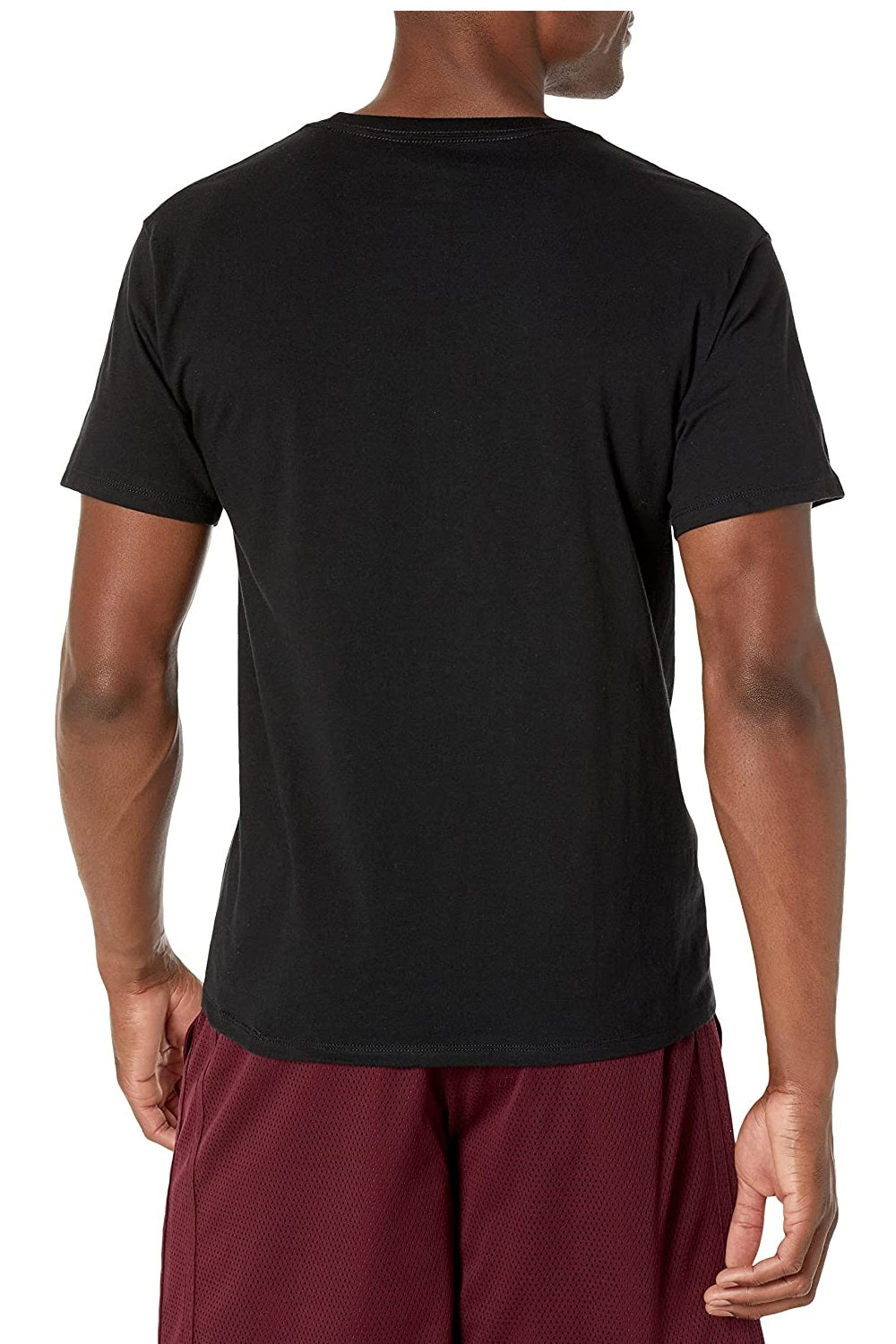 Champion Men's Standard-Fit Logo Graphic T-Shirt Black Size Medium