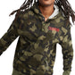 Champion Men's Standard Fit Camouflage Fleece Hoodie Green Size Medium