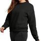 Champion Women's Powerblend Fleece Crewneck Sweatshirt Black Size Small
