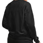 Champion Women's Powerblend Crewneck Sweatshirt Black Size X-Large