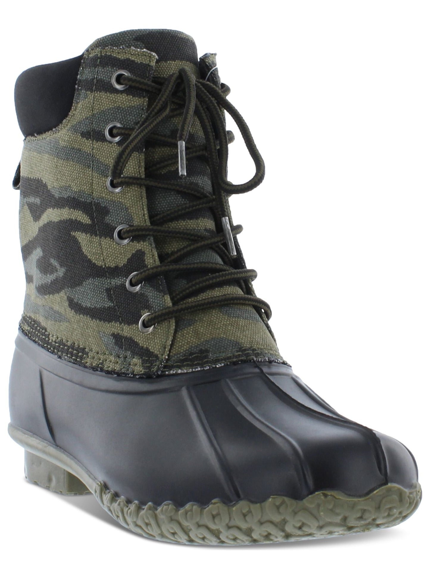 Weatherproof Vintage Men's Camouflage Waterproof Duck Boots Shoes Green Size 13M