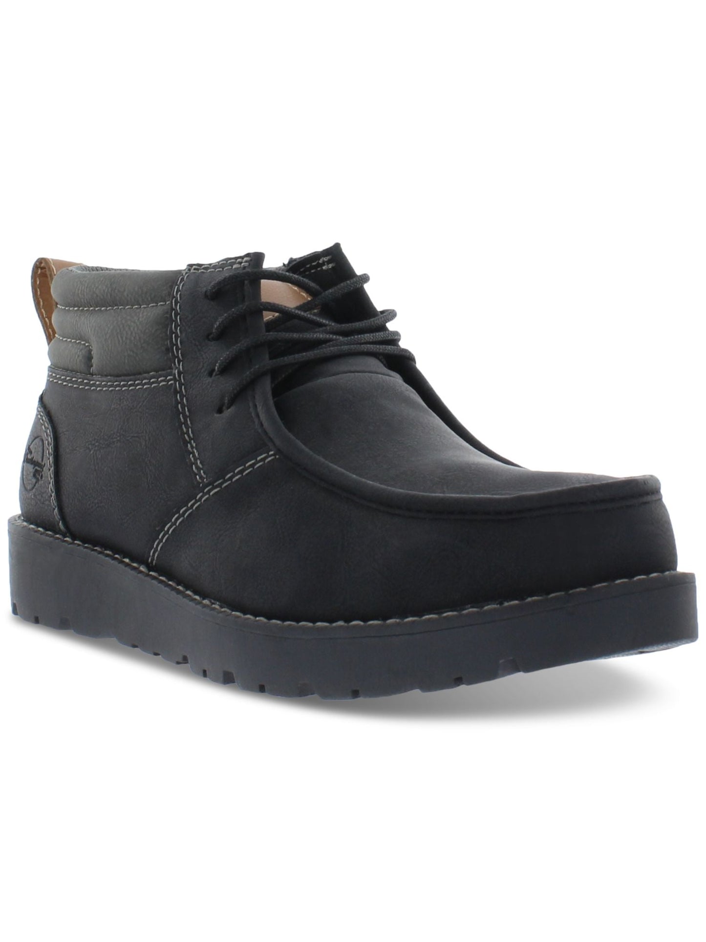 Weatherproof Vintage Men's Faux Leather Chukka Boots Shoes Black Size 8M