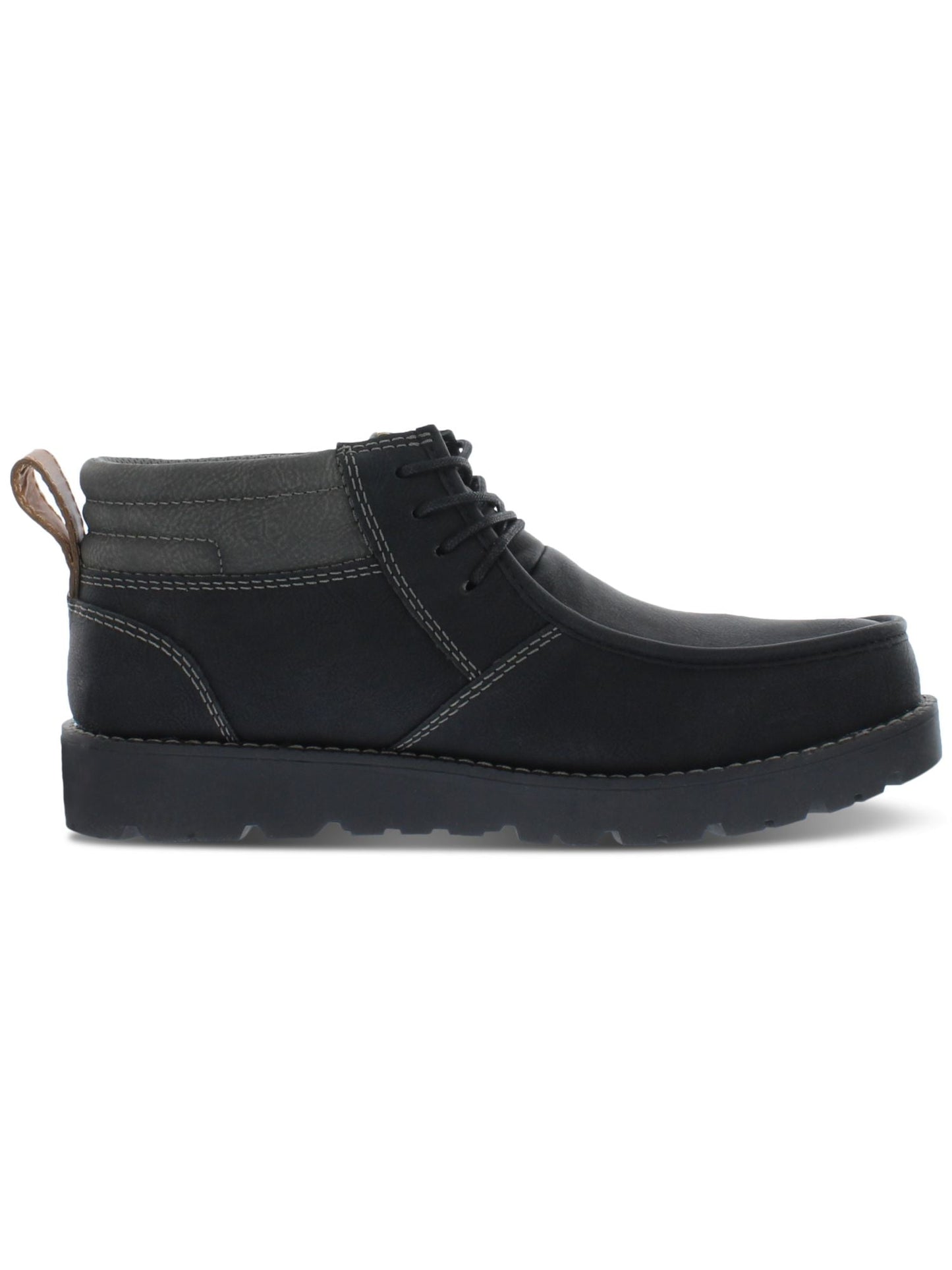Weatherproof Vintage Men's Faux Leather Chukka Boots Shoes Black Size 12M