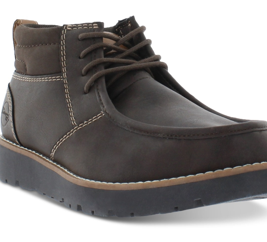 Weatherproof Vintage Men's Faux Leather Chukka Boots Shoes Brown Size 9M
