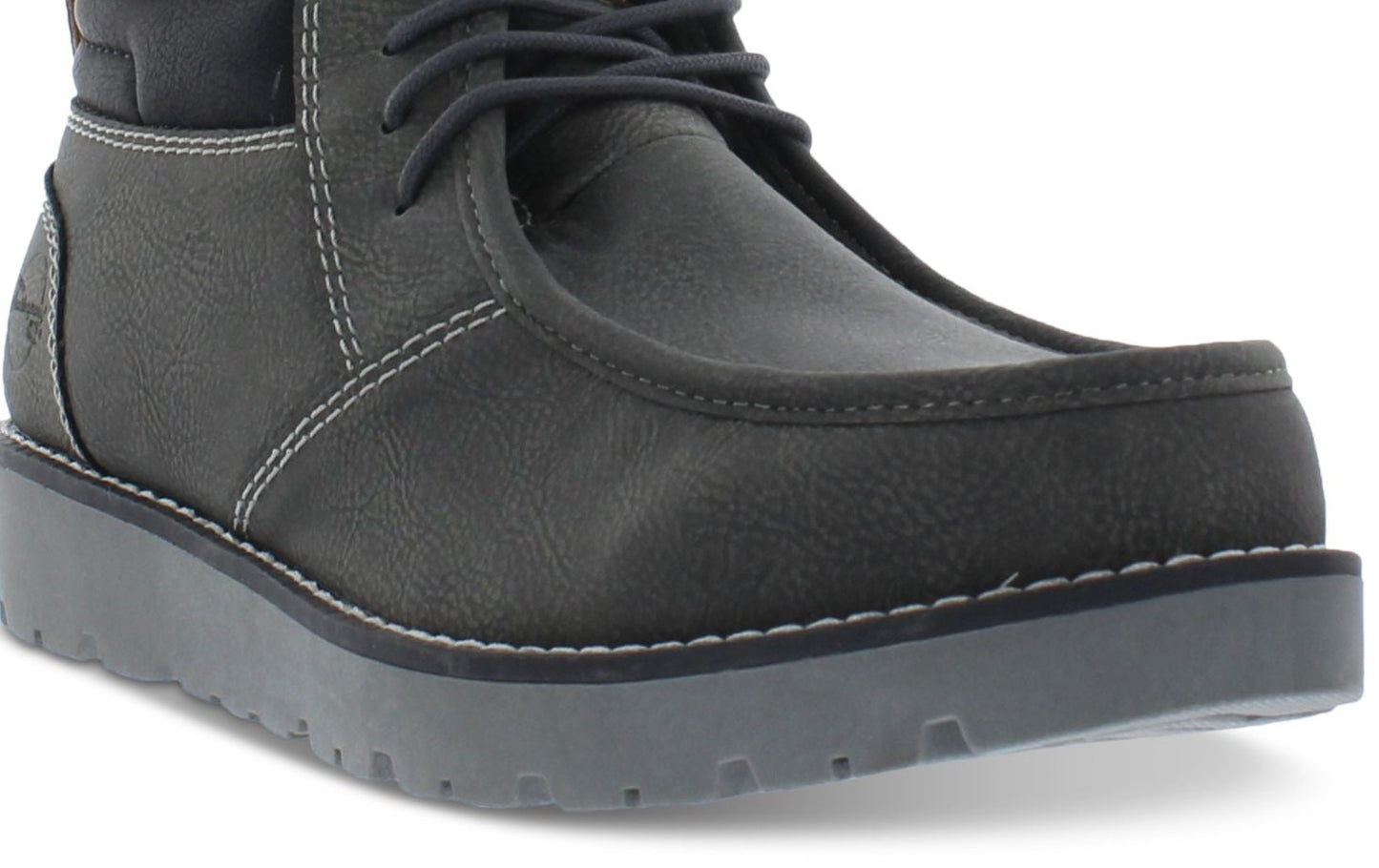 Weatherproof Vintage Men's Faux Leather Chukka Boots Shoes Black Size 10M