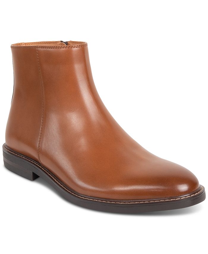 Kenneth Cole Reaction Men's Ely Inside Zipper Chelsea Boot Brown Size 12 M