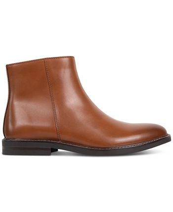 Kenneth Cole Reaction Men's Ely Inside Zipper Chelsea Boot Brown Size 12 M