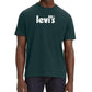 Levi's Mens Relaxed Logo Graphic T Shirt Green Size XX-Large