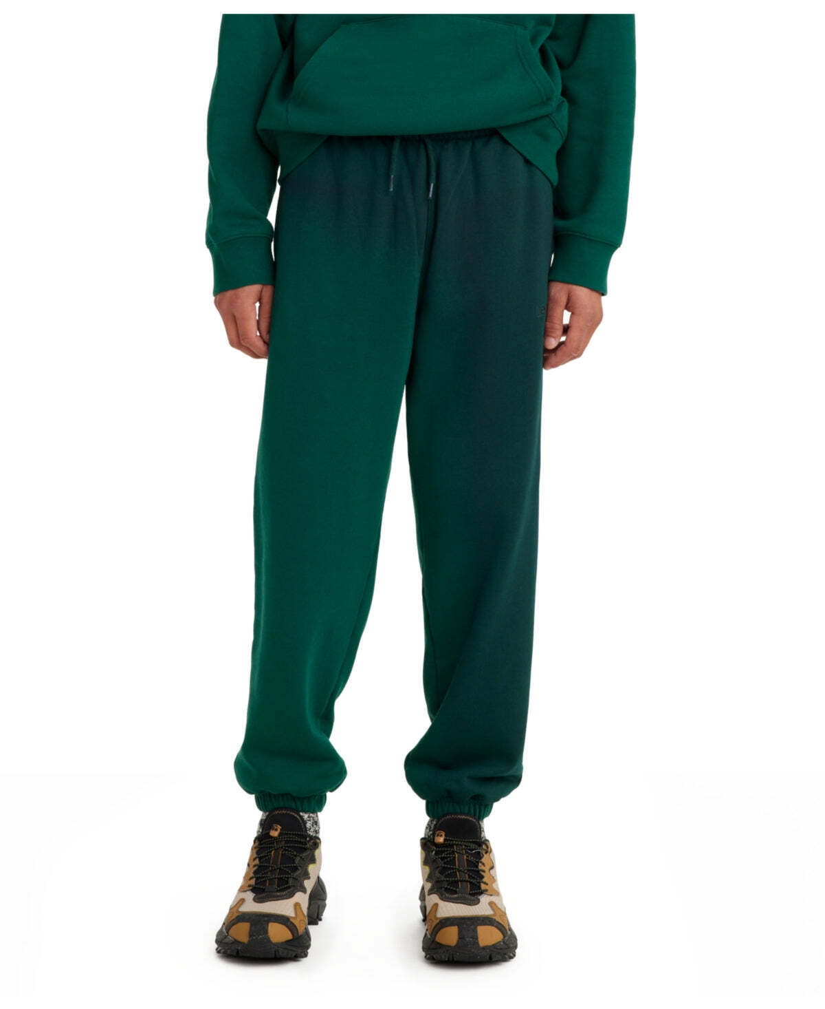 Levi's Men's Relaxed Fit Active Fleece Sweatpants Green Size X-Large