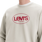 Levi's Men's Relaxed Fit Fleece Sweatshirt Beige Size XX-Large