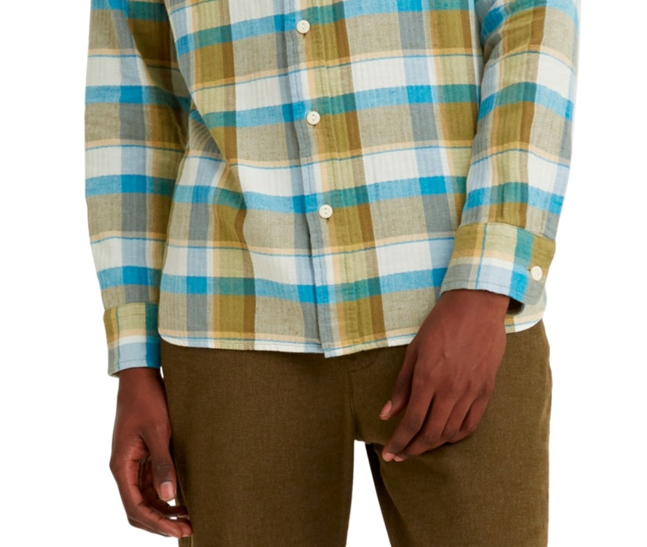 Levi's Men's Classic Worker Relaxed Fit Overshirt Brown Size Small