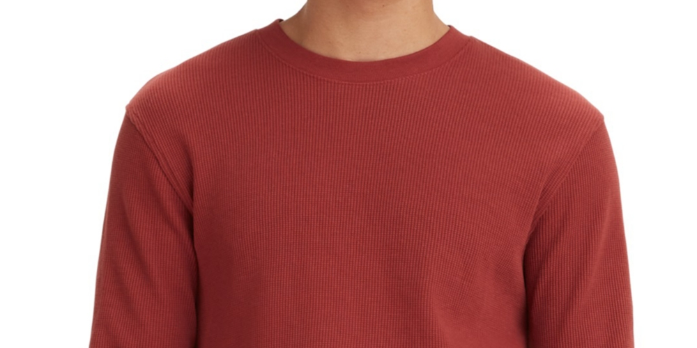 Levi's Men's Waffle Knit Thermal Long Sleeve T Shirt Red Size XX-Large