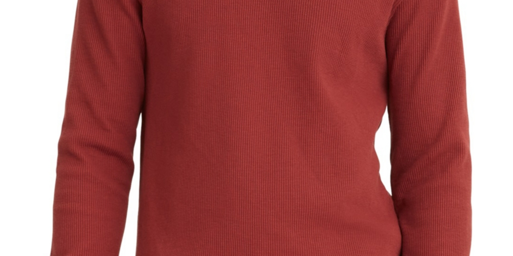 Levi's Men's Waffle Knit Thermal Long Sleeve T Shirt Red Size XX-Large