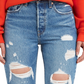 Levi's Women's Cropped Straight Leg Jeans Blue Size 30