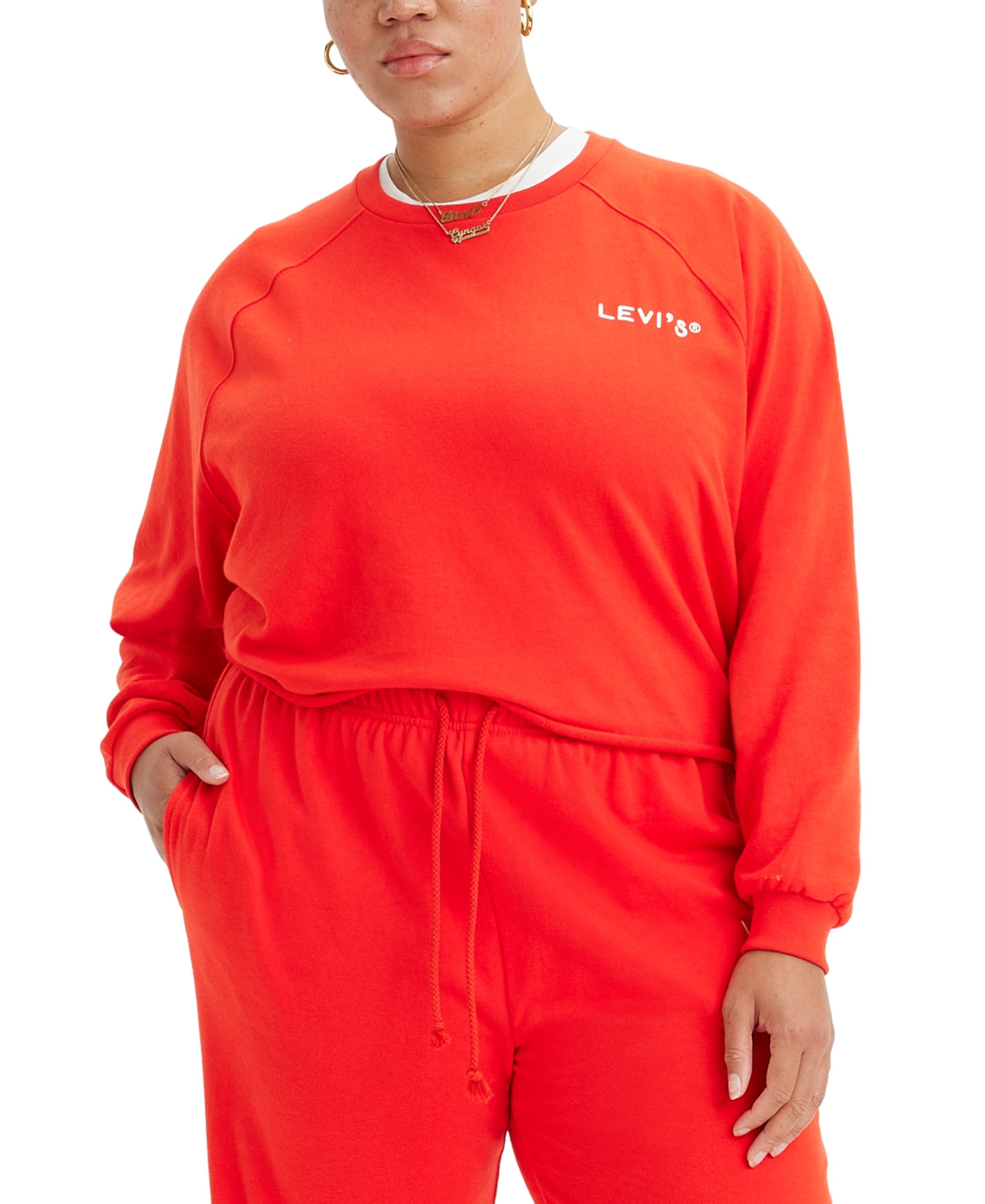 Levi's Women's Laundry Graphic Sweatshirt Red Size 2X