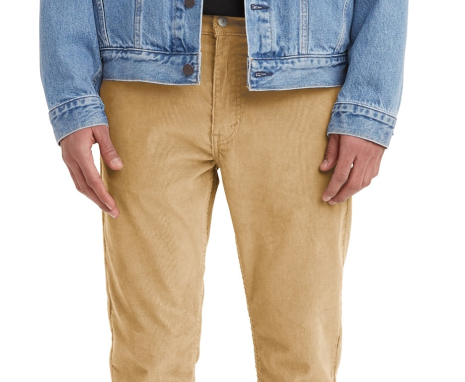 Levi's Men's 512 Slim Tapered Fit Corduroy Jeans Yellow Size 33X30