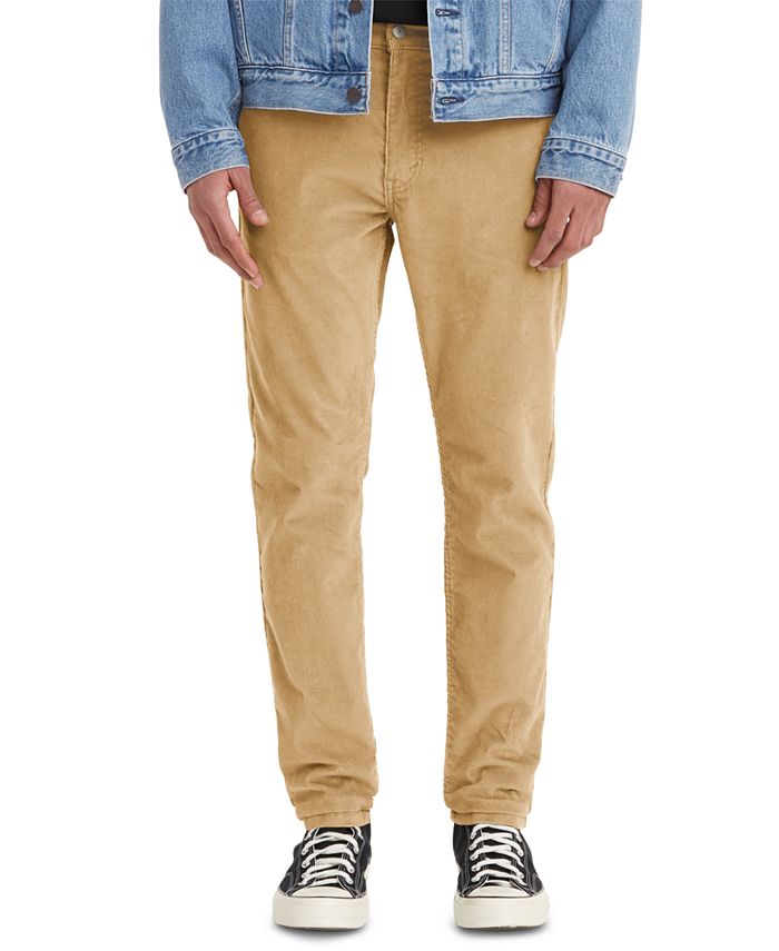 Levi's Men's 512 Slim Tapered Fit Corduroy Jeans Yellow Size 33X30