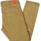 Levi's Men's 512 Slim Tapered Fit Corduroy Jeans Yellow Size 36X32