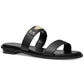 Michael Kors Women's Logo Plate Slide Sandal Black Size 5
