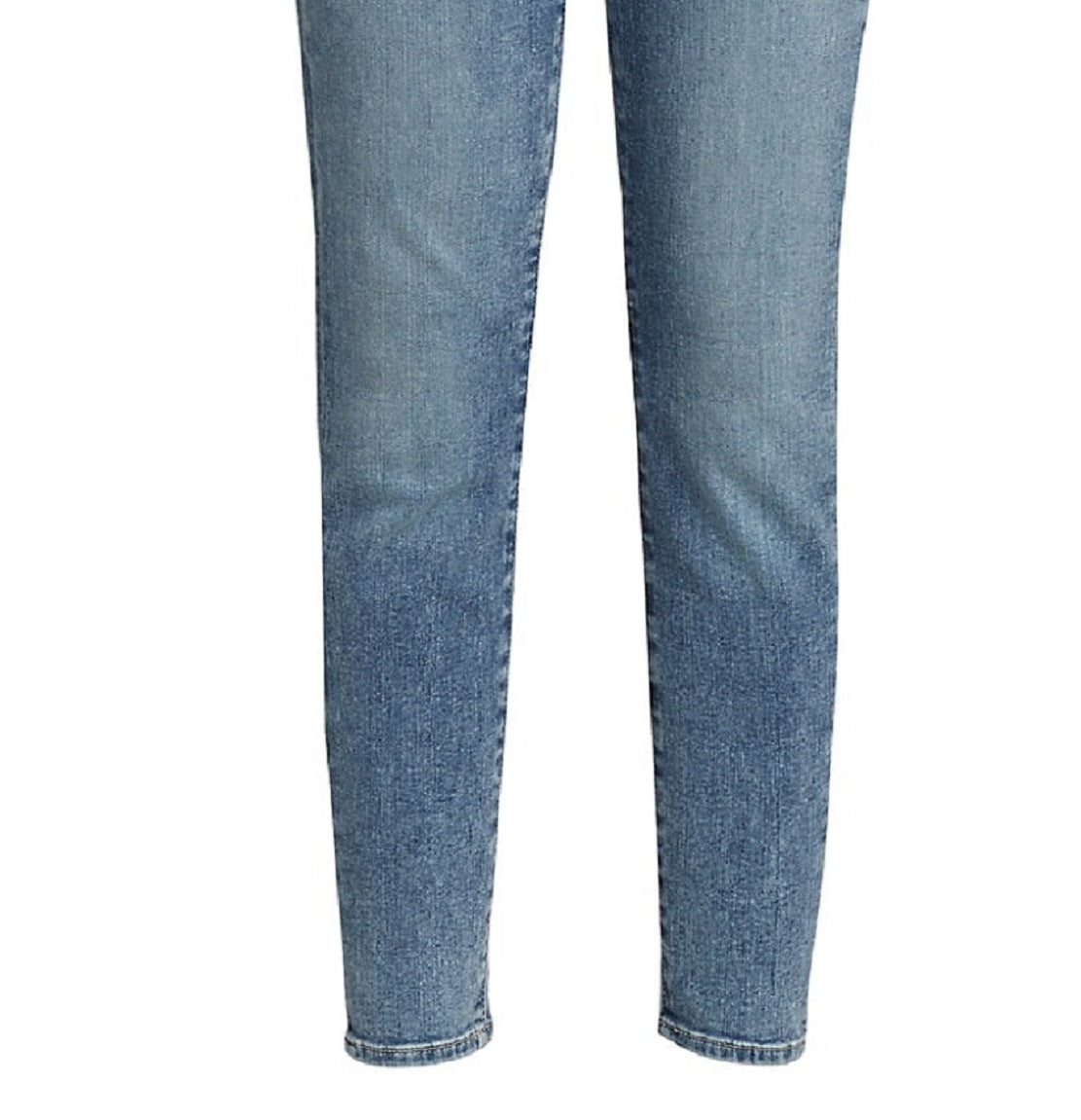 JEN7 Women's High Waist Ankle Skinny With Embroidery Jeans Blue Size 27