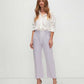 7 For All Mankind Women's Easy Straight Ankle With Cut Hem Pants Purple Size 28