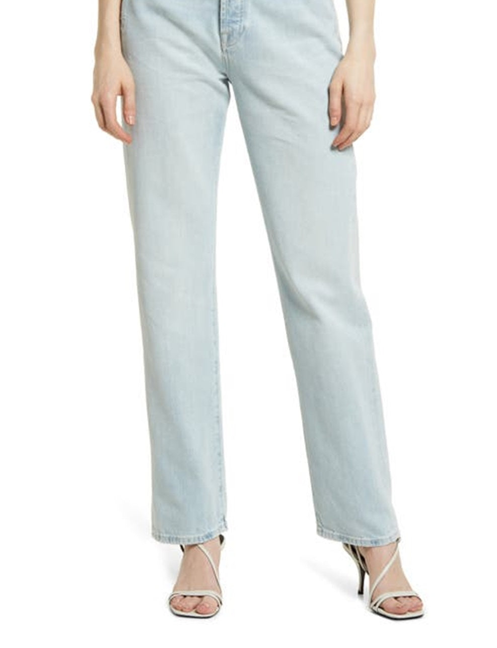 JEN7 Women's Easy Straight Leg Jeans Blue Size 27