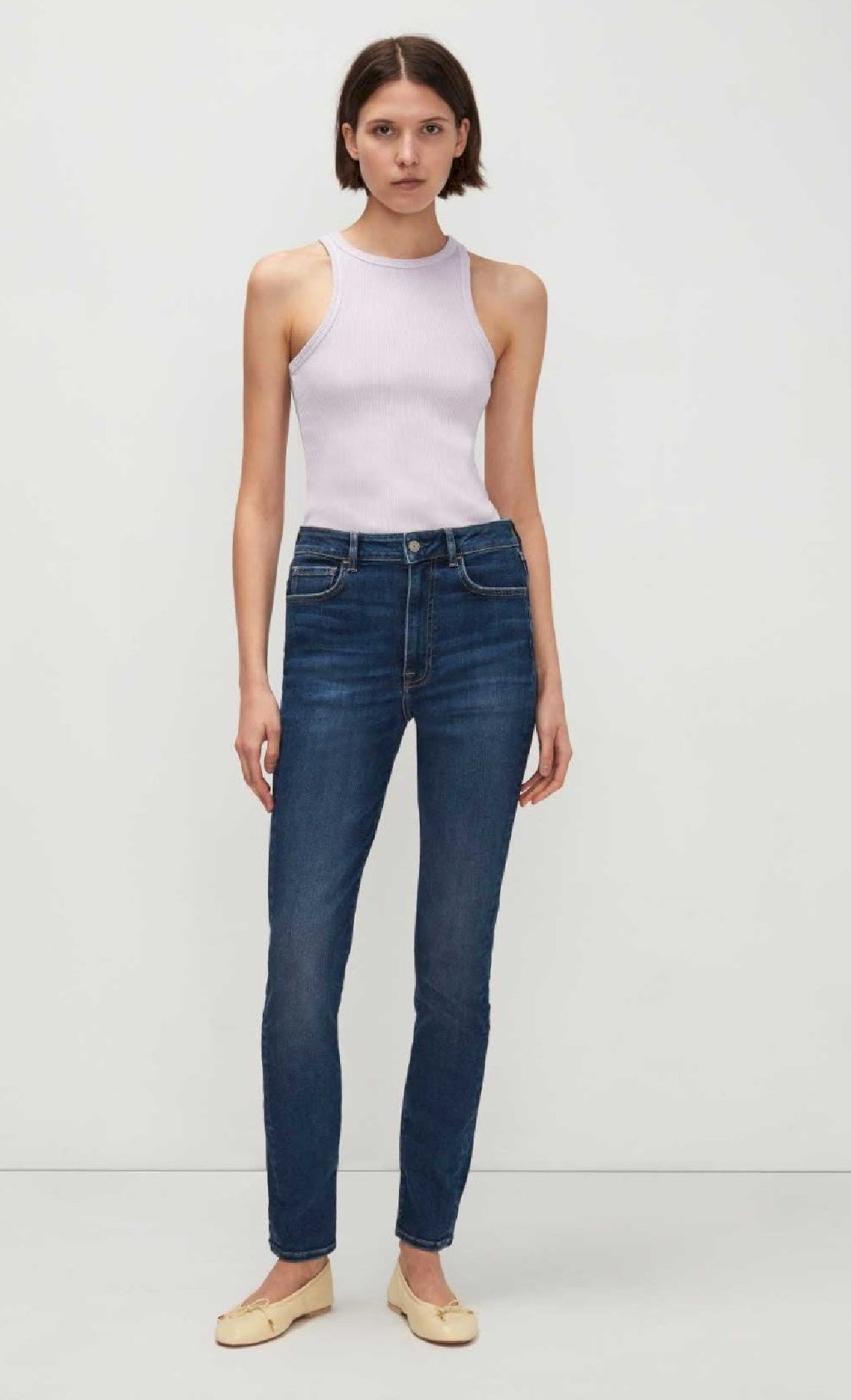 JEN7 Women's No Filter Ultra High Rise Skinny Jeans Blue Size 26