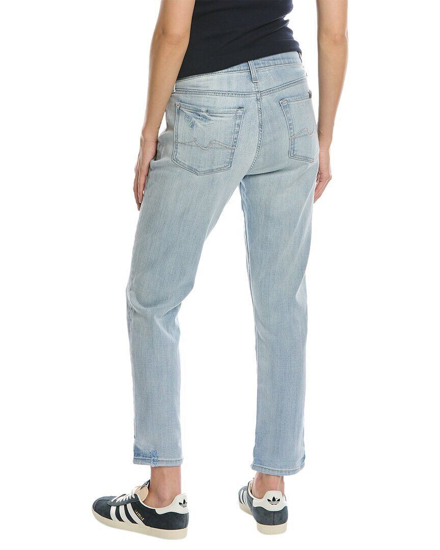 JEN7 Women's Josefina High Waist Ankle Boyfriend Jeans Blue Size 29