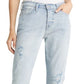 JEN7 Women's High Waist Ankle Boyfriend Jeans Blue Size 30