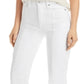 JEN7 Women's High Rise Seam Front Jeans White Size 27