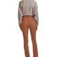JEN7 Women's Sateen Slim Straight Leg Jeans Brown Size 0