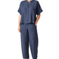 Eileen Fisher Women's Organic Linen Mandarin Collar Shirt Blue Size Petite Small