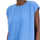 Eileen Fisher Women's Relaxed Cap Sleeve Dress Blue Size Small