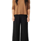 Eileen Fisher Women's Slit Hem Ankle Pants Black Size Small