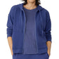 Eileen Fisher Women's Organic Cotton Zip Hoodie Purple Size Large