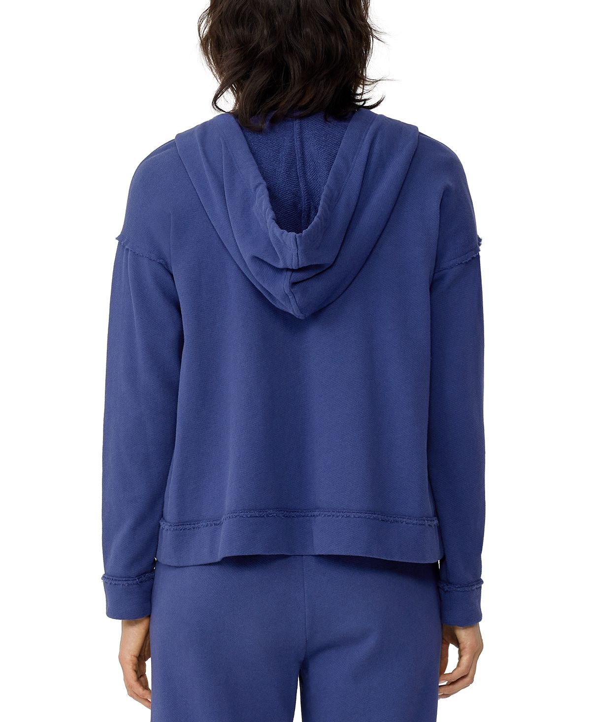 Eileen Fisher Women's Organic Cotton Zip Hoodie Purple Size Large