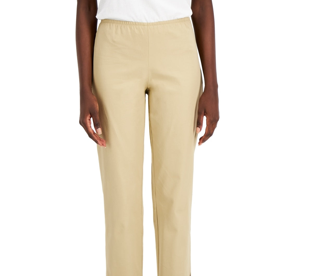 Eileen Fisher Women's Organic Slim Fit Ankle Pants Brown Size Large