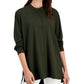 Eileen Fisher Women's Mandarin Collar Shirt Green Size Medium