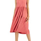 Eileen Fisher Women's Sleeveless Tiered Dress Pink Size X-Small