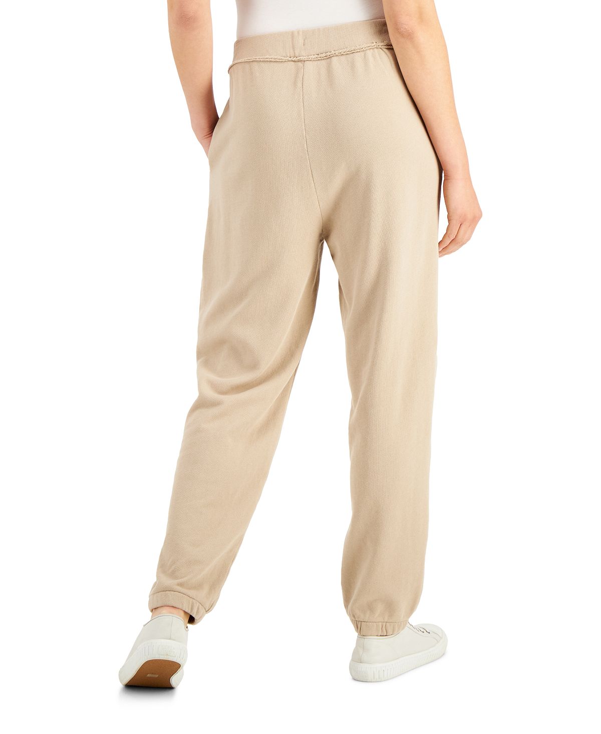 Eileen Fisher Women's Organic Cotton Ankle Joggers Brown Size X-Large