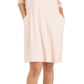 Eileen Fisher Women's V Neck Long Sleeve Knit Dress Pink Size Medium