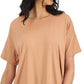 Eileen Fisher Women's Crewneck Relaxed T-Shirt Orange Size X-Small
