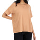 Eileen Fisher Women's Crewneck Relaxed T-Shirt Orange Size X-Small