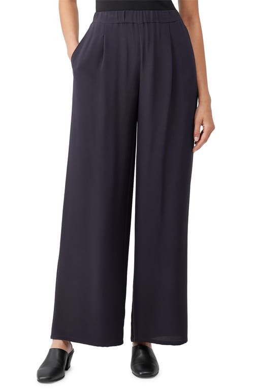Eileen Fisher Women's Nocturne High Waist Silk Pants Size XX-Small