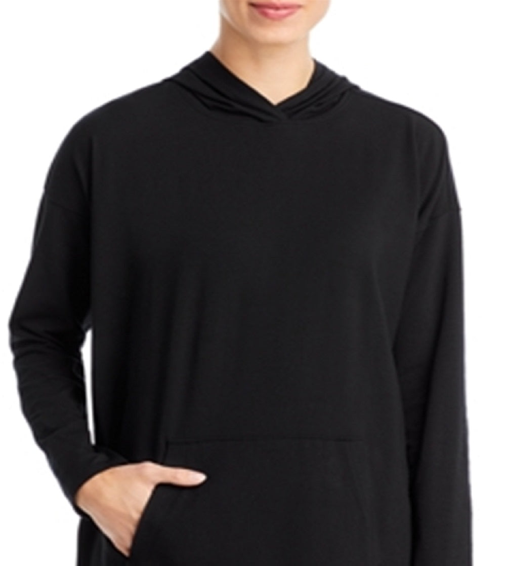 Eileen Fisher Women's Hooded Boxy Tunic Black Size Medium