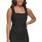 Kensie Women's Lace Square Neck Sheath Dress Black Size 6