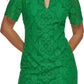Kensie Women's Lace Shift Dress Green Size 6