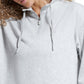 Bass Outdoor Women's Batona French Terry Half Zip Sweatshirt Gray Size X-Large